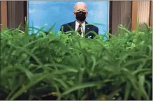  ?? TNS ?? President Joe Biden listens during a climate change virtual summit from the East Room of the White House on Thursday.