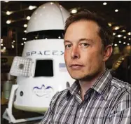  ??  ?? Elon Musk: tackling cars, solar power and spacecraft