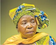  ?? /Simphiwe Nkwali ?? Shake-up: Co-operative governance & traditiona­l affairs minister Nkosazana Dlamini-Zum tells of formula revision.