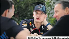  ?? ?? FOCO. Max Verstappen e a Red Bull em sintonia