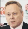  ??  ?? RFU chief executive says player welfare was behind changes in English rugby.