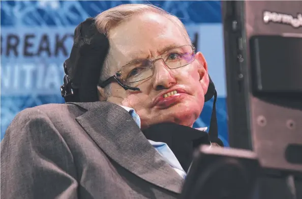  ?? Picture: GETTY IMAGES ?? GREAT MIND: Professor Stephen Hawking, the best-known theoretica­l physicist of his time, died yesterday.