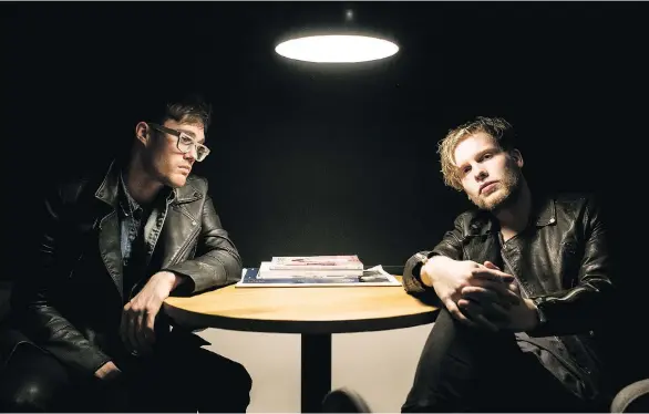 ??  ?? Ambient/house rock duo Bob Moses — Tom Howie and Jimmy Vallance — have released an expanded edition of their debut album, Days Gone By.