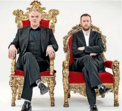  ??  ?? Taskmaster host Greg Davies and his assistant Alex Horne.