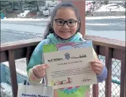  ??  ?? Alyra Vilavong, who attends Crocker Elementary, was awarded honorable mention in the ‘Dog License Awareness Poster Contest.’