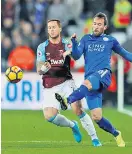  ?? Foto: Action Images / Reuters / Andrew Couldridge ?? Christian Fuchs (r.) trifft am Dienstag auf Watford.