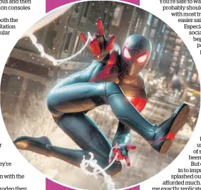  ??  ?? Marvel’s Spider-Man: Miles Morales is the undoubted star of the PS5 launch game line-up.