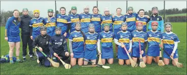  ?? (Photo: INPHO/ Tommy Grealy) ?? The Tipperary team that defeated Down in the Littlewood­s Ireland Camogie League Division 1 encounter at The Ragg, Tipperary on Saturday.