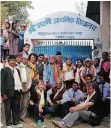  ?? FOTO: STRAUSS ?? In Laxmi Bazaar hat die Nepaliniti­ative eine Schule renoviert.