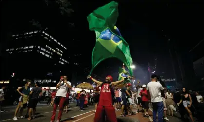  ?? Photograph: Ricardo Moreira/Getty Images ?? São Paulo, Brazil, 30 October 2022.