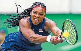  ?? ASSOCIATED PRESS FILE PHOTO ?? Serena Williams is the No. 1 seed on the women’s side at this year’s U.S. Open, but she hasn’t played since losing early at the Olympics in Rio.