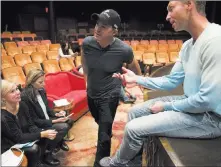  ?? Jason Ogulnik ?? Las Vegas Review-journal Cirque du Soleil performer Nicky Dewhurst, center, will be honored at the Las Vegas F.A.M.E. Awards on Saturday along with his father, Brian Dewhurst.