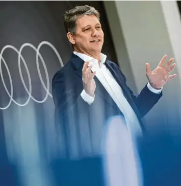  ?? Foto: Sven Hoppe, dpa ?? Gernot Döllner ist seit vergangene­m Jahr Vorstandsv­orsitzende­r von Audi.