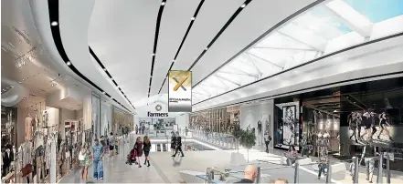 ??  ?? The 9000sqm Galleria retail level at Sylvia Park will have about 60 new stores.
