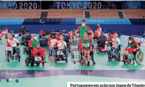  ??  ?? Portuguese­s em ação nos Jogos de Tóquio
