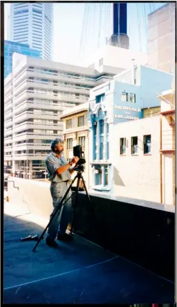  ??  ?? Shooting for client Multiplex in Sydney, May 1996.