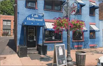  ?? Paul Nelson / Times Union ?? Cafe Hollywood on Lark Street is the subject of a state of emergency declared Friday night that resulted in it being labeled a public safety nuisance and closed. Collin Christophe­r Rost, who owns the Albany cafe, has denied the charges.