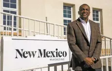  ?? LUKE E. MONTAVON/THE NEW MEXICAN ?? Edward Graves, the new publisher of New Mexico Magazine, outside the magazine’s office last week in the Lew Wallace Building.