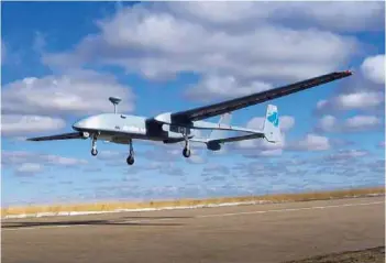 ?? PHOTOGRAPH: Indian Army ?? Heron, largest medium-altitude long-endurance UAV