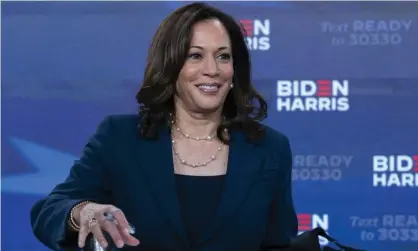  ?? Photograph: Carolyn Kaster/AP ?? Kamala Harris: ‘No one doubts she was born in America.’