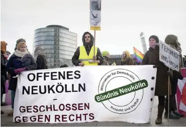  ?? Foto: imago-ipon/Stefan Boness ?? Bei einer Demonstrat­ion gegen Rassismus am 17. März 2018 in Berlin