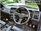  ?? ?? Interior reflects ultra-low mileage