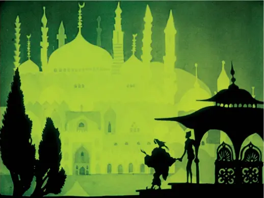  ??  ?? A still from Lotte Reiniger’s The Adventures of Prince Achmed, 1926