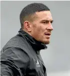  ??  ?? Midfielder Sonny Bill Williams.