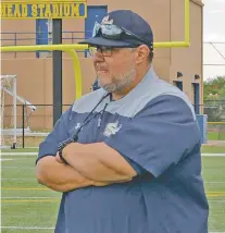  ?? JAMES BARRON/NEW MEXICAN FILE PHOTO ?? ‘We’re just listening to [players], because JB was their classmate,’ Santa Fe High football coach Andrew Martinez said. ‘We just have to really keep in contact with them, more so now.’