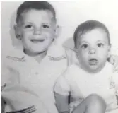  ?? PROVIDED PHOTO ?? Rahm Emanuel at age 15 months (right) and his brother Ezekiel ‘Zeke’ Emanuel