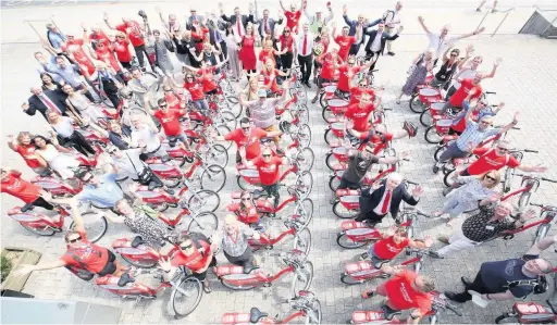  ?? Picture: James Davies ?? The nextbike sharing scheme has seen a huge demand in Swansea following lockdown earlier this year.