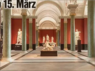  ??  ?? Ab kommendem Montag wieder offen: die Skulpturen­sammlung bis 1800 im Zwinger.
