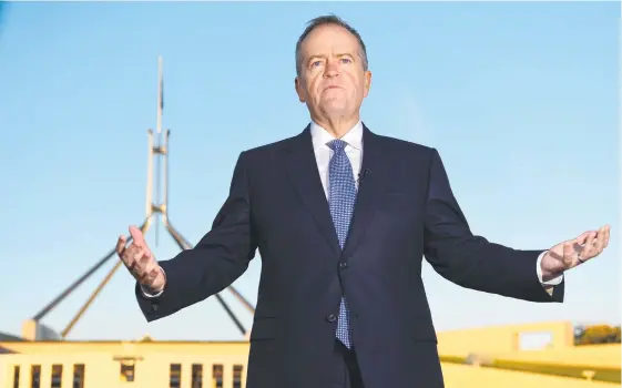  ??  ?? Leader of the Opposition Bill Shorten’s Budget reply speech tonight will guarantee “working mums and families” will pay less tax under a Labor government.