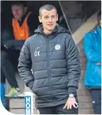  ??  ?? St Mirren boss Oran Kearney