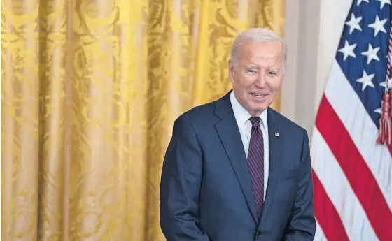  ?? ?? Joe Biden fará 82 anos poucos dias depois das eleições presidenci­ais de 5 de novembro.