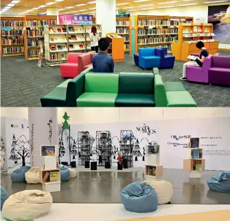  ??  ?? 首届香港图书馆节在香­港中央图书馆举办