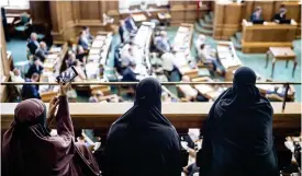  ?? Foto: tt-ritzau ScanPix/MadS cLauS raSMuSSen ?? Folketinge­t i Danmark har röstat för ett förbud för niqab och burka.