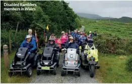  ??  ?? Disabled Ramblers members in Wales