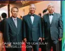  ??  ?? DAHIK MASDIK, YB UDA SULAI &amp; NORSALLEH UDIN