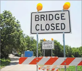  ?? ?? Route 724in North Coventry is closed between Catfish Lane and Sheep Hill Road due to a bridge damaged by Hurricane Ida flooding.