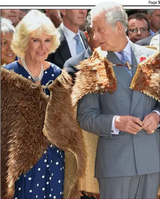  ??  ?? Royal visit: The Duchess of Cornwall and Prince Charles in New Zealand this week