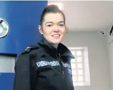  ??  ?? Sergeant Hana Edwards will be at Aberystwyt­h custody suite