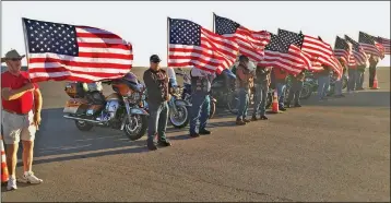  ?? LOANED PHOTOS ?? PRESENTED BY THE MILITARY AFFAIRS COMMITTEE OF THE YUMA COUNTY Chamber of Commerce, Yuma’s Military Appreciati­on Day will be held on Main Street from 9 a.m. to 3 p.m. Saturday. Shown here are the Patriot Guard Riders from a past event.