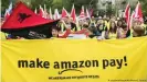  ??  ?? Calls are increasing worldwide to ensure that Amazon pays more in taxes.
