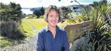  ?? PHOTO: PETER MCINTOSH ?? On a roll . . . Rudolf Steiner School and Kindergart­en proprietor­s trust executive officer and fundraisin­g campaign coordinato­r Clare Ridout outside the school in Maia, which hopes to start building expansion work later this year.