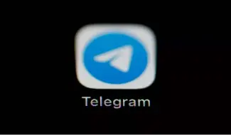  ?? ?? The icon for the instant messaging Telegram app is seen on a smartphone.