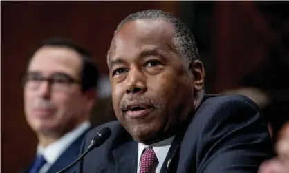  ?? Photograph: Andrew Harnik/ Associated Press ?? Ben Carson, secretary of housing and urban developmen­t, whose department has proposed the rule change.