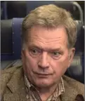  ?? FOTO: LEHTIKUVA/VESA MOILANEN ?? President Sauli Niinistö kommentera­de händelsen under sin tågturné.