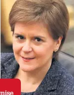  ??  ?? ‘INFURIATED’
Sturgeon