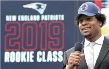  ?? CHRISTOPHE­R EVANS / BOSTON HERALD ?? GREAT EXPECTATIO­NS: Arizona State star N’Keal Harry is the first Patriots wide receiver to be taken by Bill Belichick in the first round.